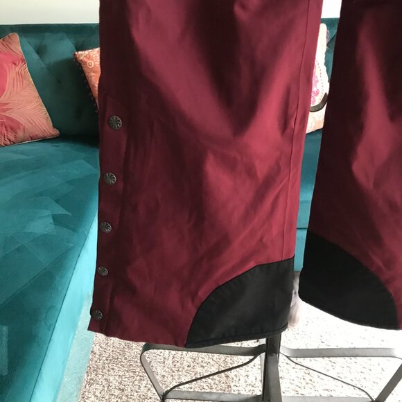 ATHLETA size 10 Burgundy Slalom Stretch 2 Ski Snowboard Pants - Picture 4 of 5